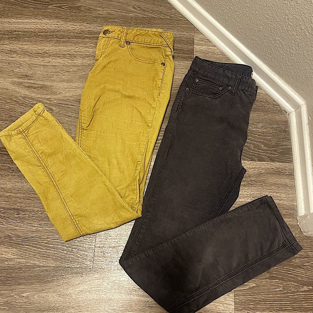 FREE PEOPLE STRAIGHT LEG CORDUROYS JEANS